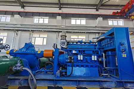 KPS系列單級雙吸離心泵在鄂爾多斯電力冶金集團(tuán)氯堿化工分公司使用現(xiàn)場